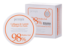 Petitfee Гидрогелевые патчи для области вокруг глаз Collagen & CoQ10 98% Hydro Gel Eye Patch 60шт