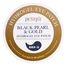 Petitfee Гидрогелевые патчи для области вокруг глаз Black Pearl & Gold Hydrogel Eye Patch 60шт