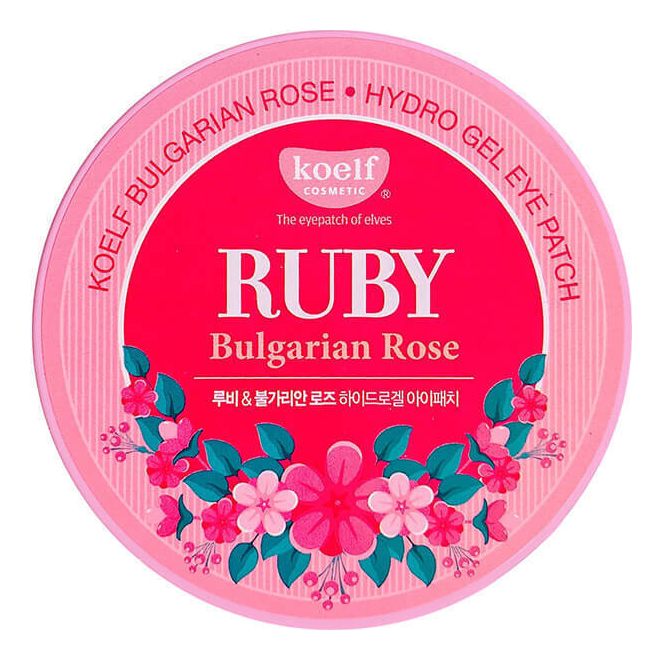 Гидрогелевые патчи для области вокруг глаз Hydro Gel Ruby  Bulgarian Rose Eye Patch 60шт