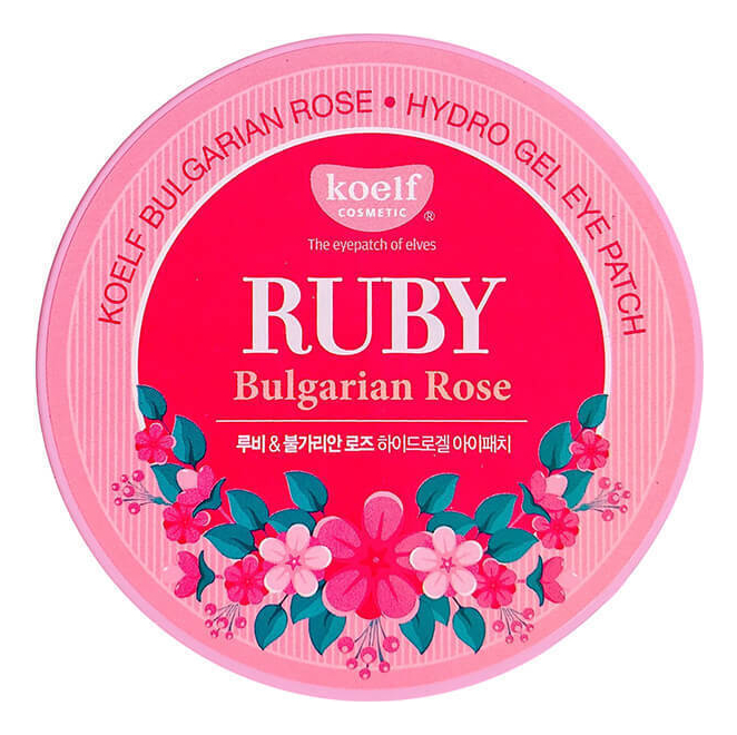 

Гидрогелевые патчи для области вокруг глаз Hydro Gel Ruby & Bulgarian Rose Eye Patch 60шт