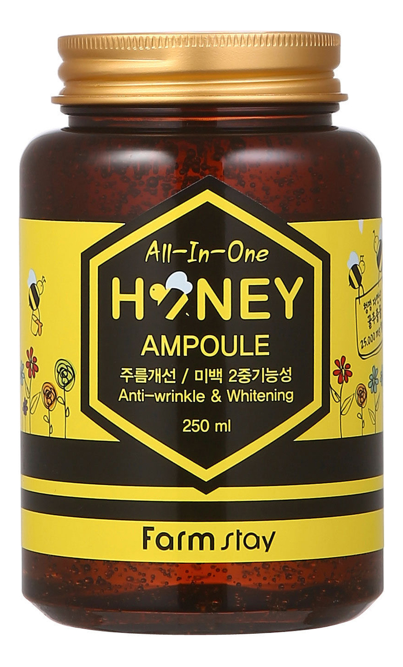 Купить Многофункциональная ампульная сыворотка для лица с медом All-In-One Honey Ampoule 250мл, Farm Stay
