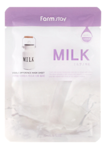 Тканевая маска для лица с молочными протеинами Visible Difference Mask Sheet Milk 23мл