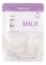 Farm Stay Тканевая маска для лица с молочными протеинами Visible Difference Mask Sheet Milk 23мл