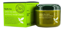 Farm Stay Увлажняющий осветляющий крем для лица с экстрактом зеленого чая Green Tea Seed Whitening Water Cream 100г