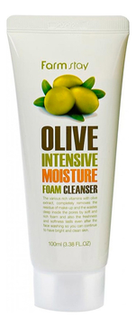 Пенка очищающая и увлажняющая с экстрактом оливы Olive Intensive Moisture Foam Cleanser 100мл