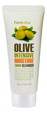 Farm Stay Пенка очищающая и увлажняющая с экстрактом оливы Olive Intensive Moisture Foam Cleanser 100мл
