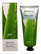 Farm Stay Крем для рук с натуральным экстрактом алоэ Visible Difference Aloe Hand Cream 100мл