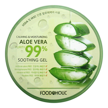 FoodaHolic Успокаивающий гель с экстрактом алоэ вера Calming & Moisturizing Aloe Vera 99% Soothing Gel 300мл