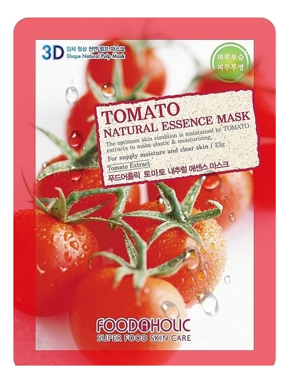 

Тканевая 3D маска с экстрактом томата Tomato Natural Essence 3D Mask 23г