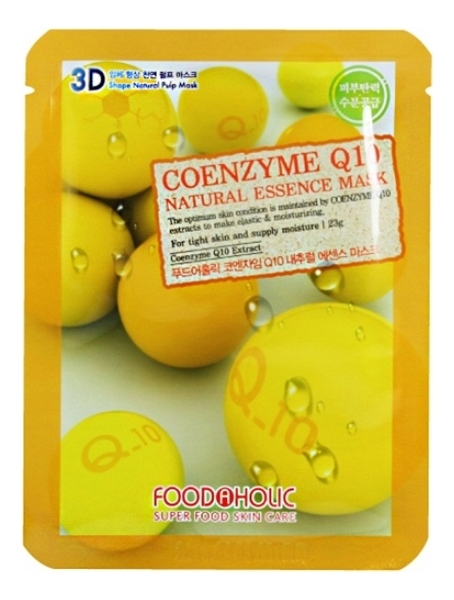 

Тканевая 3D маска с коэнзимом Q10 Coemzyme Q10 Natural Essence 3D Mask 23г