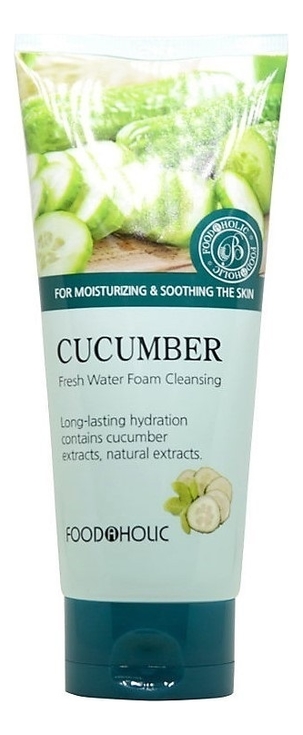 

Пенка для умывания Cucumber Fresh Water Foam Cleansing 180мл (экстракт огурца)