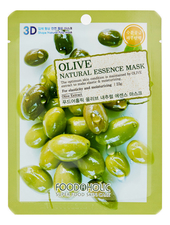 FoodaHolic Тканевая 3D маска с экстрактом оливы Olive Natural Essence 3D Mask 23г