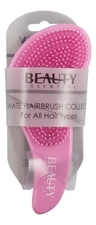 Beauty Essential Распутывающая расческа для сухих и влажных волос Tangle Brush (розовая)