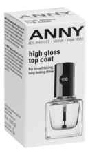 ANNY Закрепляющее покрытие для лака Супер блеск High Gloss Top Coat 15мл
