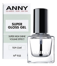 ANNY Закрепляющее покрытие-гель для ногтей Супер блеск Super Gloss Gel 15мл