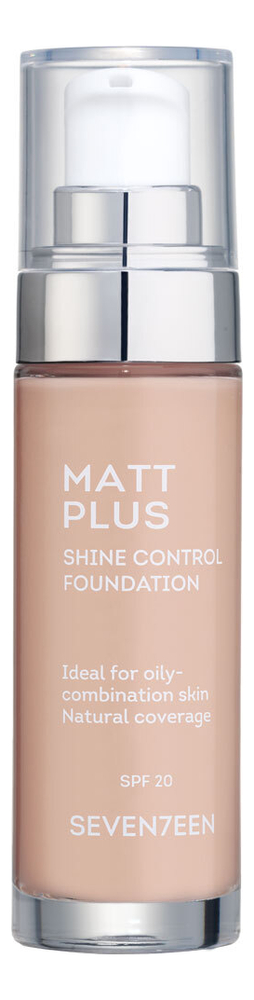 

Тональный крем длительного действия Matt Plus Shine Control Foundation SPF20 30мл: No 01, Тональный крем длительного действия Matt Plus Shine Control Foundation SPF20 30мл