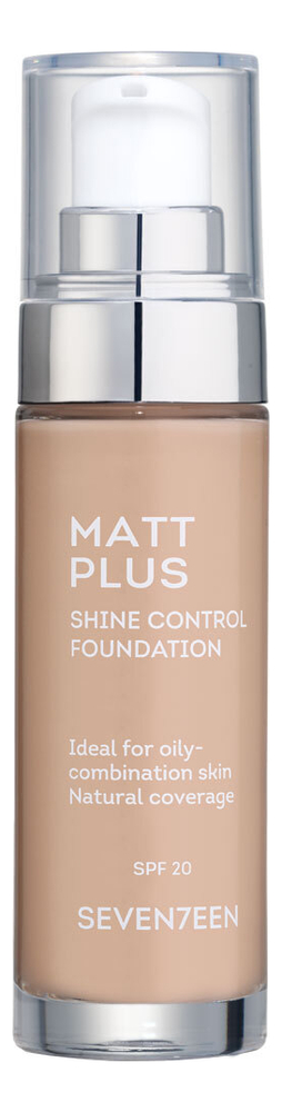 

Тональный крем длительного действия Matt Plus Shine Control Foundation SPF20 30мл: No 04, Тональный крем длительного действия Matt Plus Shine Control Foundation SPF20 30мл