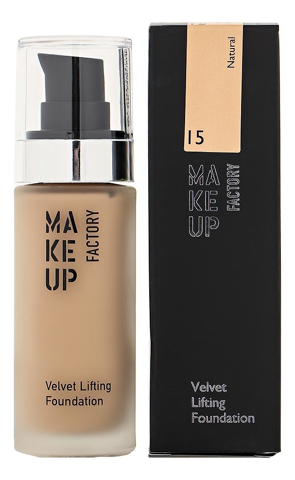 Тональный крем с эффектом лифтинга Velvet Lifting Foundation 30мл: 15 Natural тональный крем с эффектом лифтинга velvet lifting foundation 30мл 08 beige porcelain