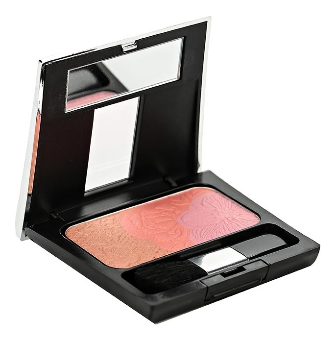 

Палетка из трех румян Rosy Shine Blusher 7г: 07 Rosy Breeze, Палетка из трех румян Rosy Shine Blusher 7г