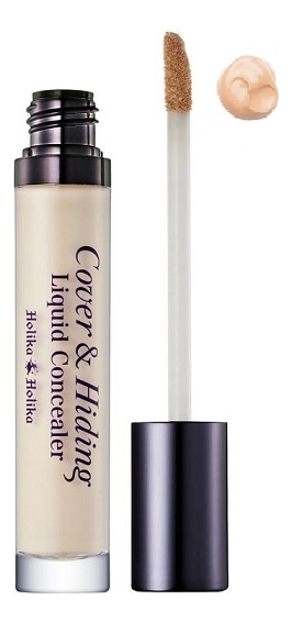 Консилер жидкий с кисточкой Cover  Hiding Liquid Concealer 5мл: 01 Light Beige