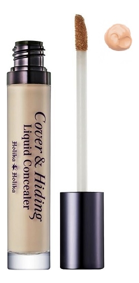 Консилер жидкий с кисточкой Cover  Hiding Liquid Concealer 5мл: 02 Natural Beige