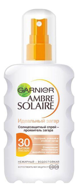 

Солнцезащитный спрей Идеальный загар Ambre Solaire SPF30 200мл