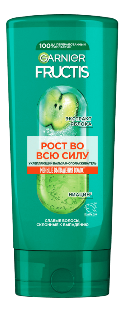 

Бальзам-ополаскиватель для волос Рост во всю силу Fructis: Бальзам 200мл, Бальзам-ополаскиватель для волос Рост во всю силу Fructis