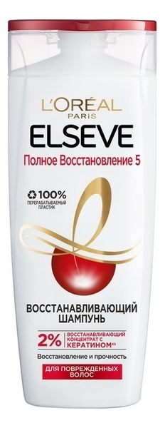 Восстанавливающий шампунь для волос Полное Восстановление 5 ELSEVE 400мл: Шампунь 400мл