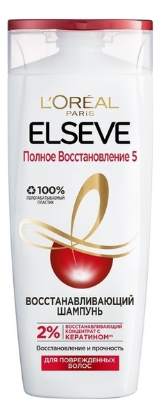 

Восстанавливающий шампунь для волос Полное Восстановление 5 ELSEVE 400мл: Шампунь 400мл, Восстанавливающий шампунь для волос Полное Восстановление 5 ELSEVE