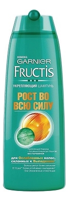 

Укрепляющий шампунь для ослабленных волос Рост во всю силу Fructis: Шампунь 250мл, Укрепляющий шампунь для ослабленных волос Рост во всю силу Fructis