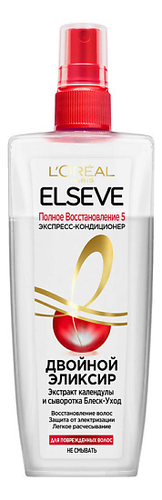 Двойной эликсир Полное Восстановление 5 ELSEVE 200мл эликсир для ухода за волосами elseve экспресс кондиционер эльсев двойной эликсир полное восстановление 5 для поврежденных волос