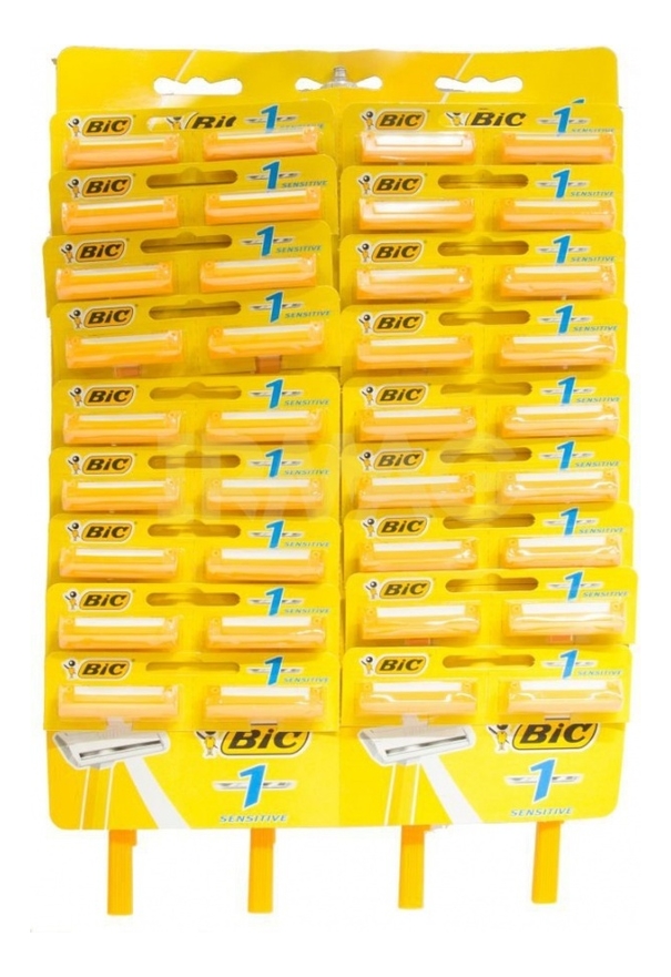

Бритвенный станок с 1 лезвием для чувствительной кожи BIC 1 Sensitive 36шт