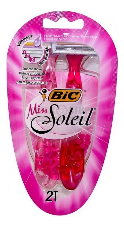 

Бритвенный станок с 3 лезвиями Miss Soleil 2шт