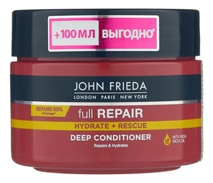 Маска для восстановления и увлажнения волос full repair masque reparateur intense 250мл от JOHN FRIEDA - купить в Москве, отзывы и цены на Randewoo.ru