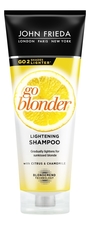 JOHN FRIEDA Шампунь для волос осветляющий Sheer Blonde Go Blonder Lightening Shampoo 250мл