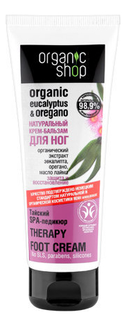 

Крем-бальзам для ног Тайский SPA-педикюр Organic Eucalyptus & Oregano Therapy Foot Cream 75мл