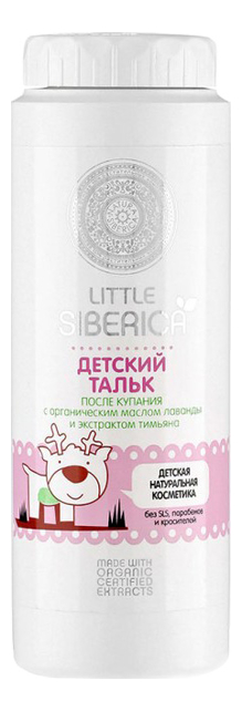 

Детский тальк после купания Little Siberica 100мл