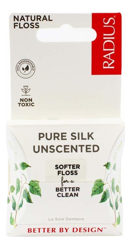 

Зубная нить из натурального шелка Natural Floss Pure Silk 30м (без вкуса)