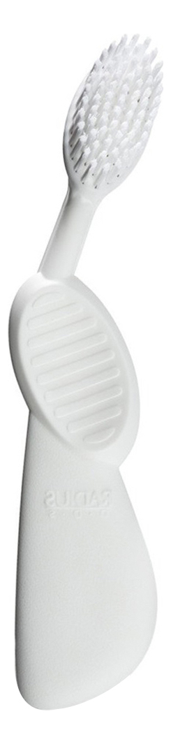 Зубная щетка с резиновой ручкой Toothbrush Scuba (белая с белой щетиной, мягкая, для левшей) от Randewoo