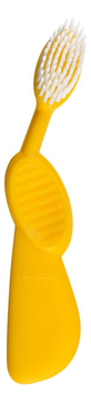 Зубная щетка для левшей с резиновой ручкой Toothbrush Flex Brush Yellow SLB-135