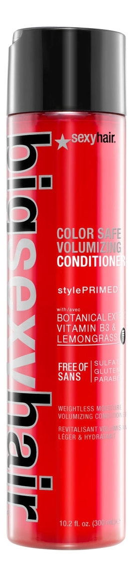 

Кондиционер для объема без сульфатов и парабенов Big Color Safe Volumizing Conditioner: Кондиционер 300мл, Кондиционер для объема без сульфатов и парабенов Big Color Safe Volumizing Conditioner