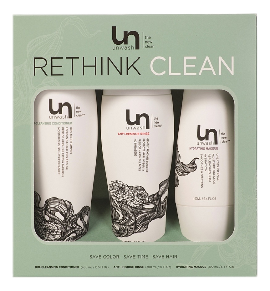 

Набор для волос Rethink Clean (bio-кондиционер 400мл + ополаскиватель 300мл + маска 190мл)