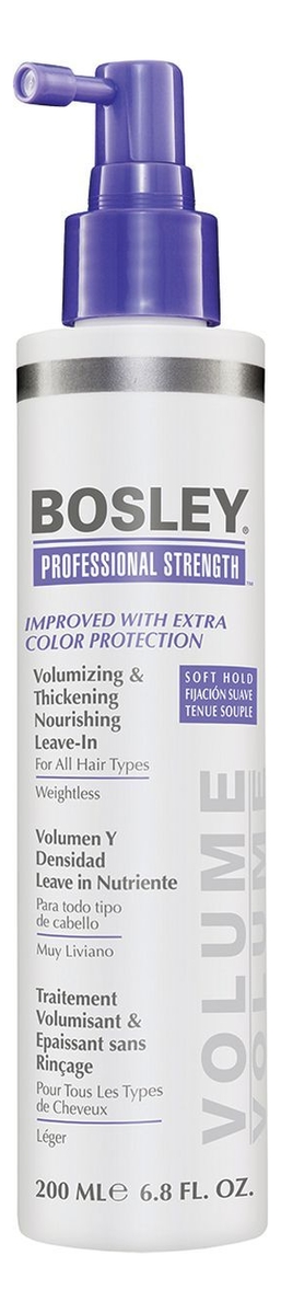 

Питательное несмываемое средство для объема и густоты волос Volumizing & Thickening Nourishing Leave-In For All Hair Types Weightless 200мл