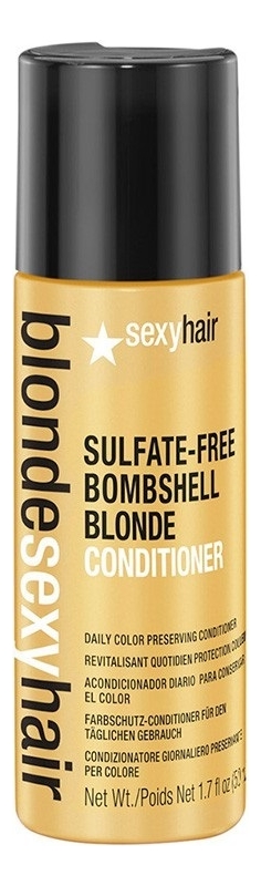 

Кондиционер для сохранения цвета Блонд без сульфатов Blonde Sulfate-Free Bombshell Blonde Conditioner: Кондиционер 50мл, Кондиционер для сохранения цвета Блонд без сульфатов Blonde Sulfate-Free Bombshell Blonde Conditioner