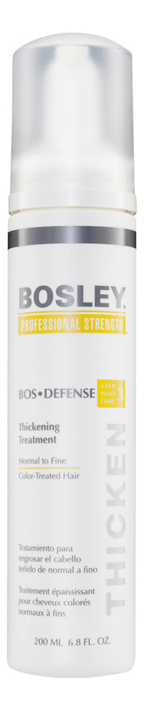 

Уход увеличивающий густоту нормальных и тонких окрашенных волос Bos Defense Thickening Treatment Normal To Fine Color-Treated Hair 200мл