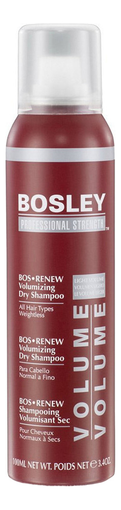 Сухой шампунь для объема волос Bos Renew Volumizing Dry Shampoo All Hair Types Weightless 100мл