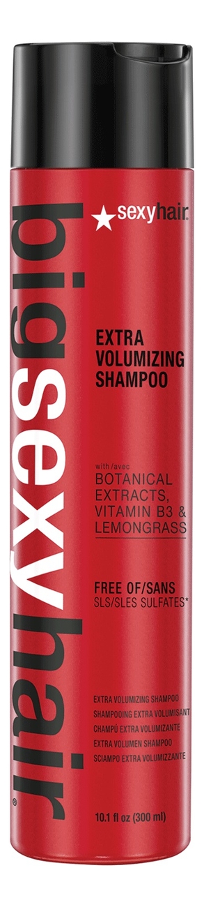 

Шампунь для дополнительного объема без сульфатов и парабенов Big Color Safe Extra Volumizing Shampoo: Шампунь 300мл, Шампунь для дополнительного объема без сульфатов и парабенов Big Color Safe Extra Volumizing Shampoo