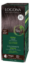 Logona Растительная краска для волос Herbal Hair Colour 101 Intense Black 100мл