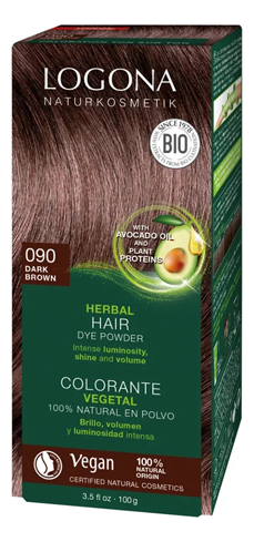 

Растительная краска для волос Herbal Hair Colour 090 Brown Umber 100мл