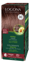 Logona Растительная краска для волос Herbal Hair Colour 070 Chestnut Brown 100мл